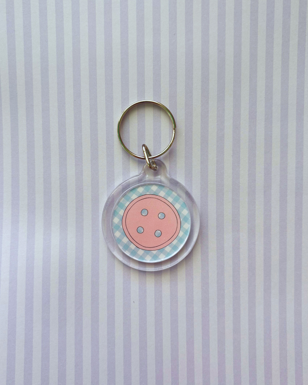 Button Acrylic Keychain
