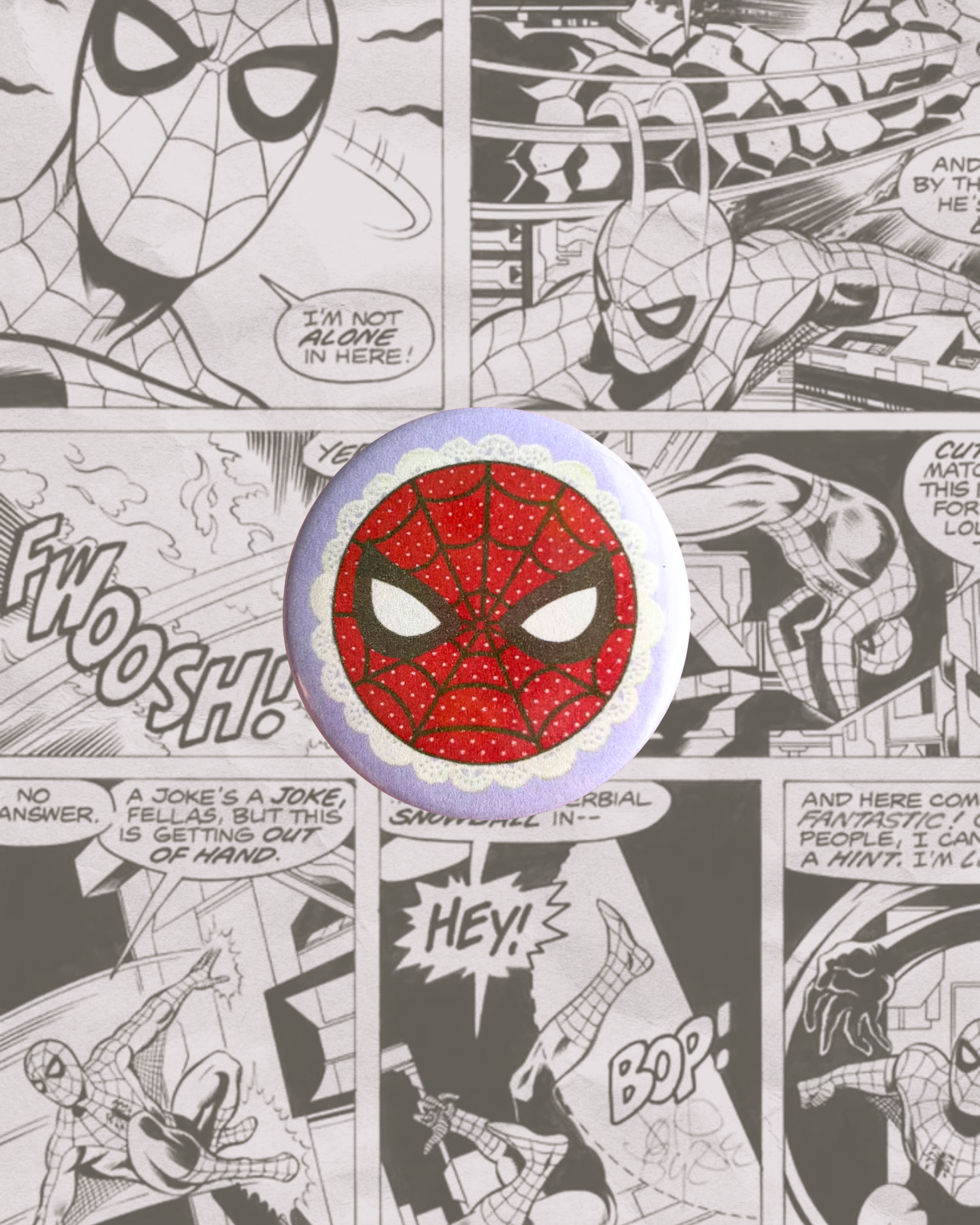 Spider-Man Button Pin