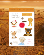 Fantastic Mr. Fox Inspired Sticker Sheet