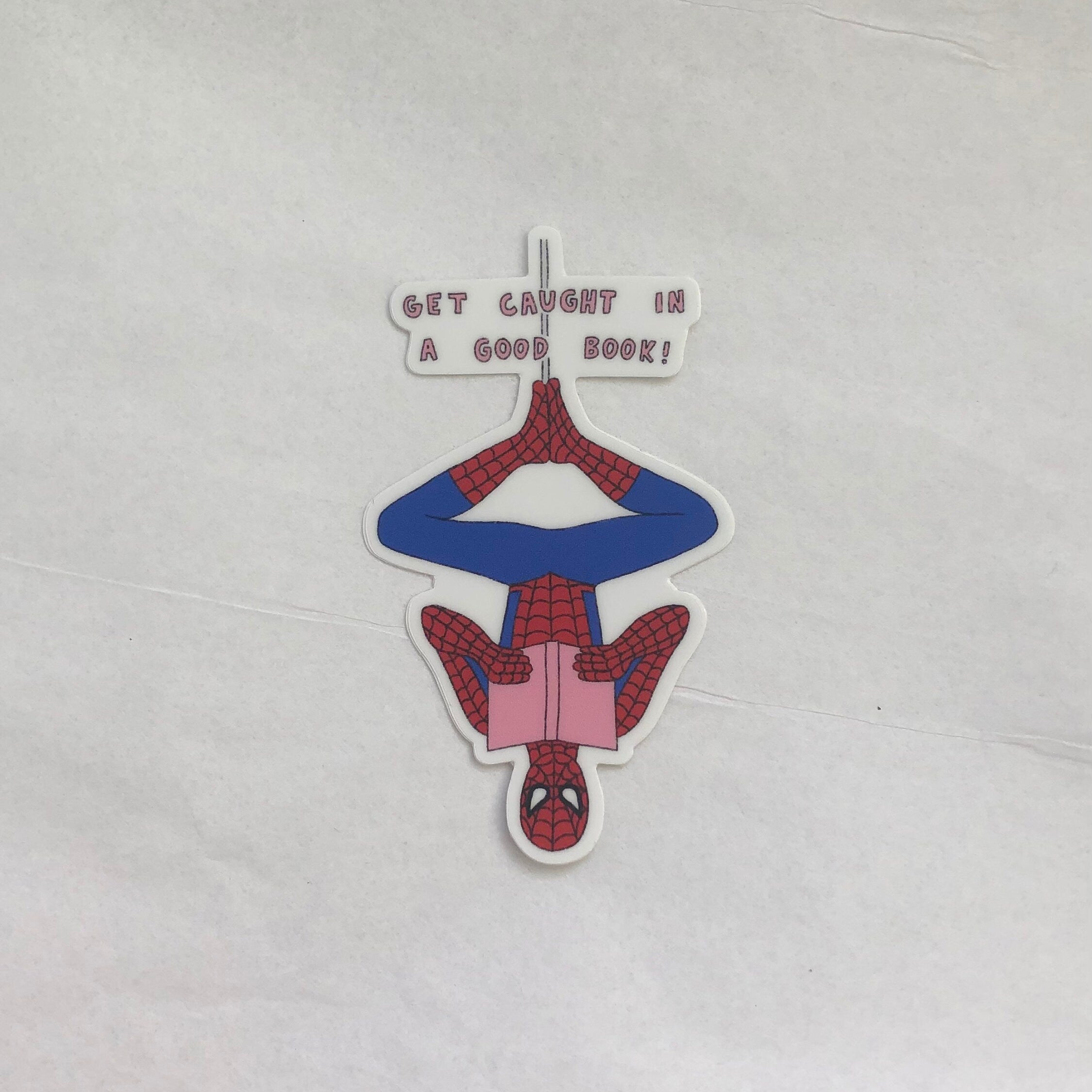 Spider-man Reading Sticker