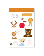 Fantastic Mr. Fox Inspired Sticker Sheet