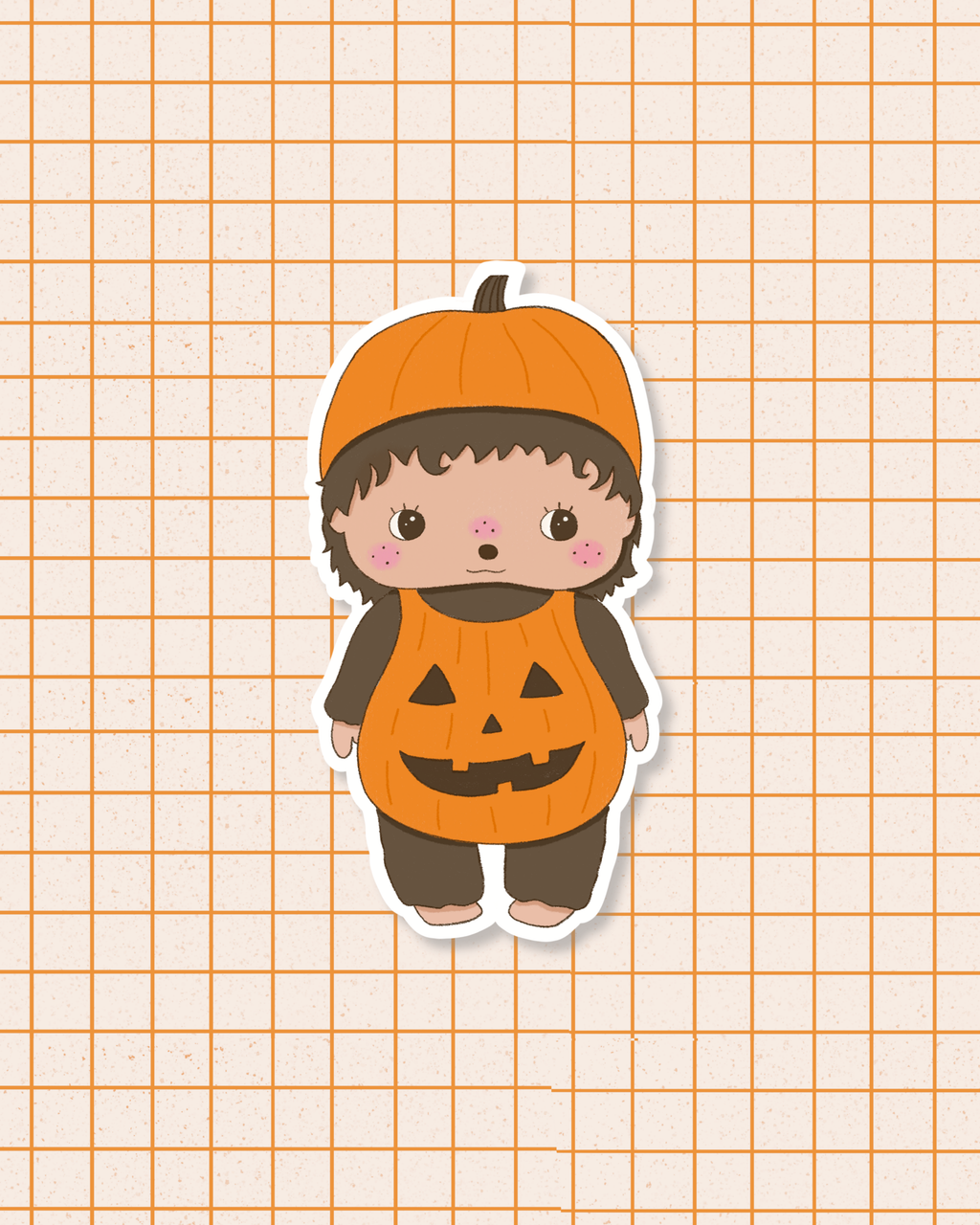 Monchhichi Inspired Sticker