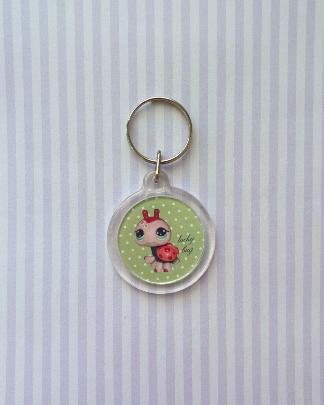 Lucky Bug Acrylic Keychain