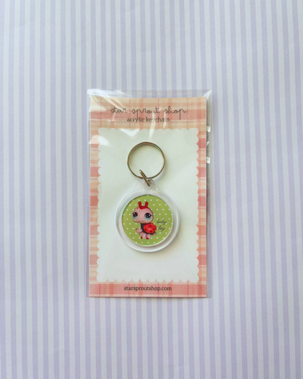 Lucky Bug Acrylic Keychain