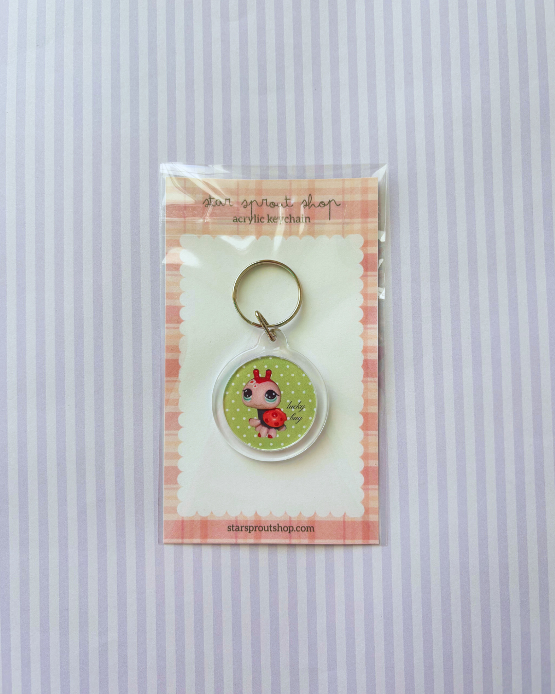 Lucky Bug Acrylic Keychain