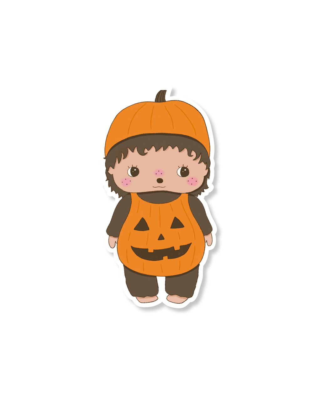 Monchhichi Inspired Sticker