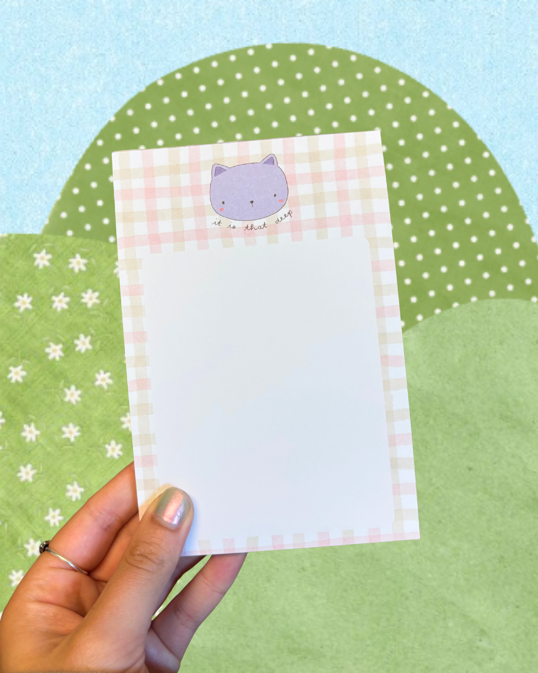 Thoughtful Cat Notepad