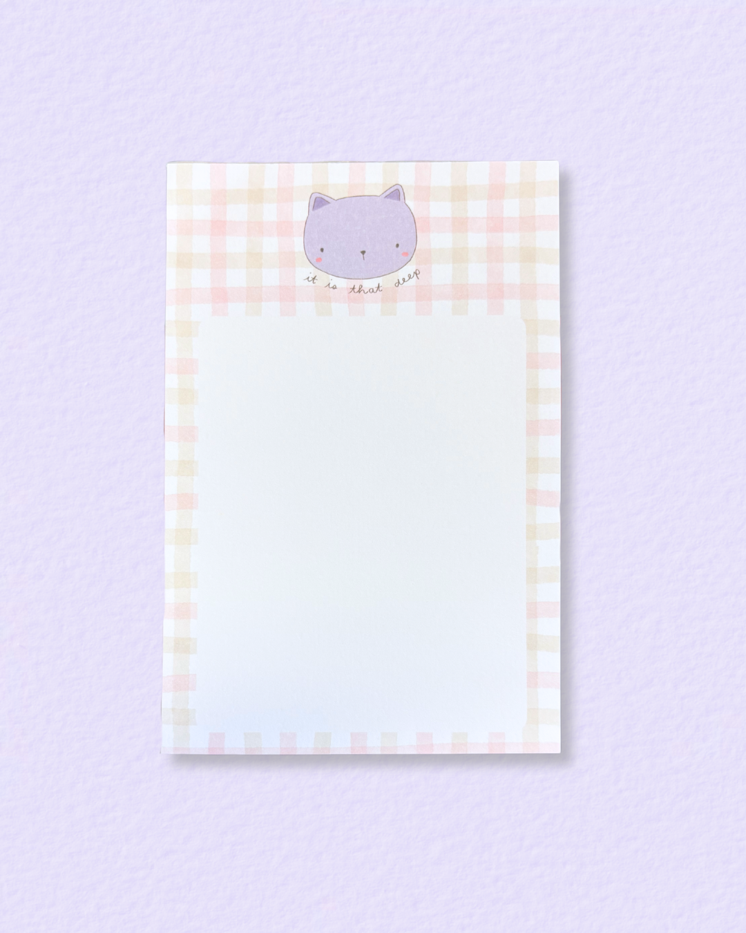 Thoughtful Cat Notepad