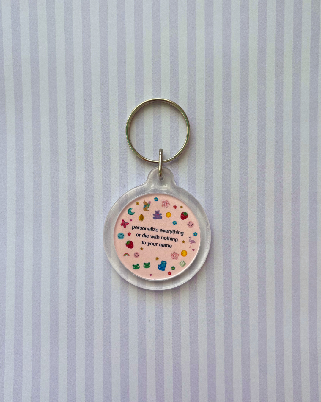 Junk Journaling Quote Acrylic Keychain