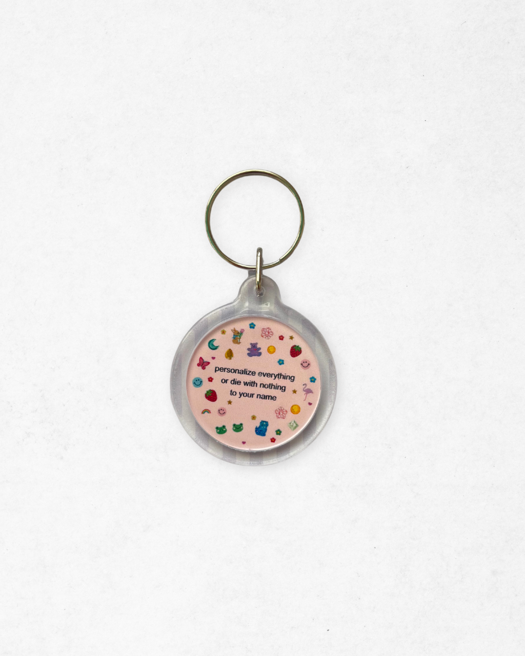 Junk Journaling Quote Acrylic Keychain