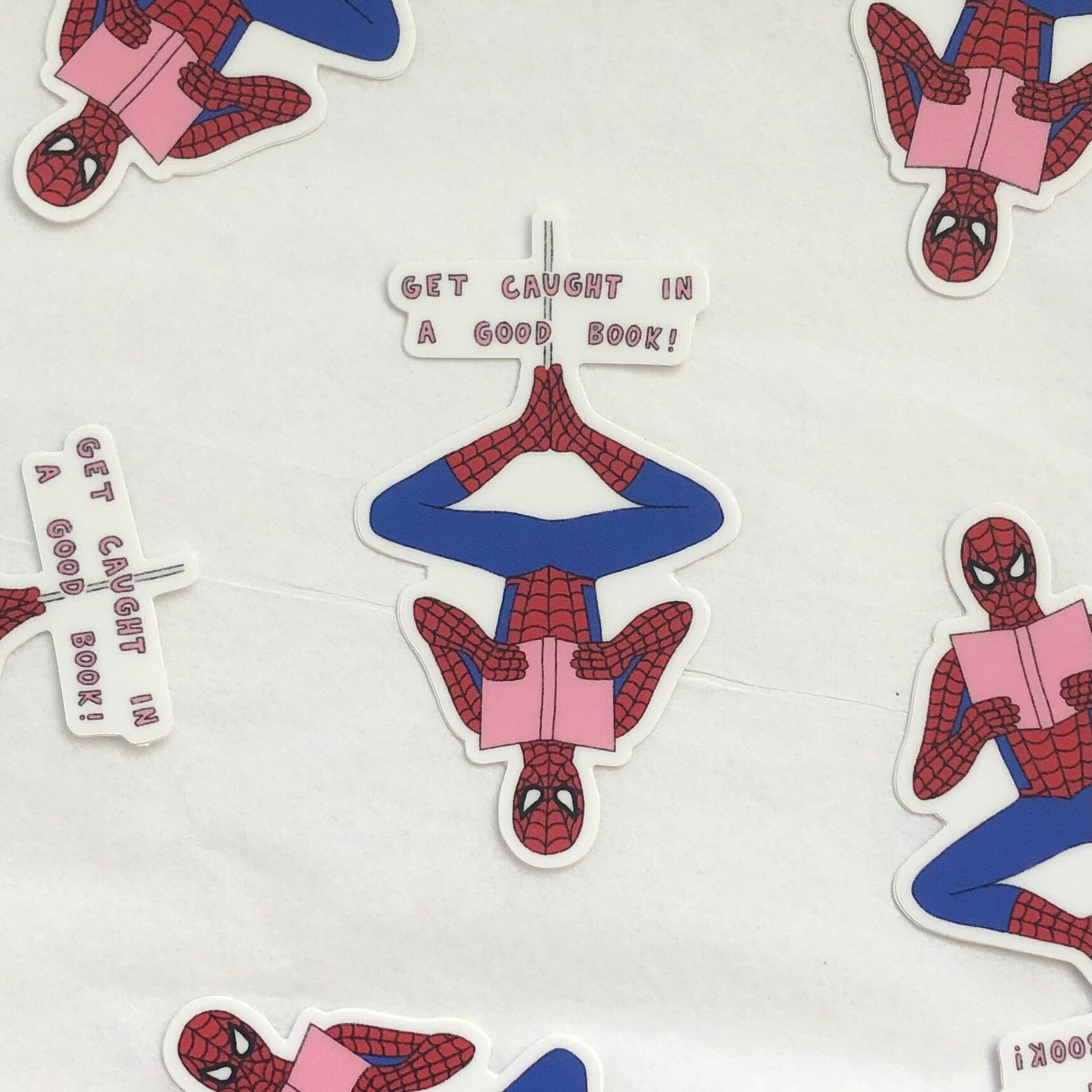 Spider-man Reading Sticker