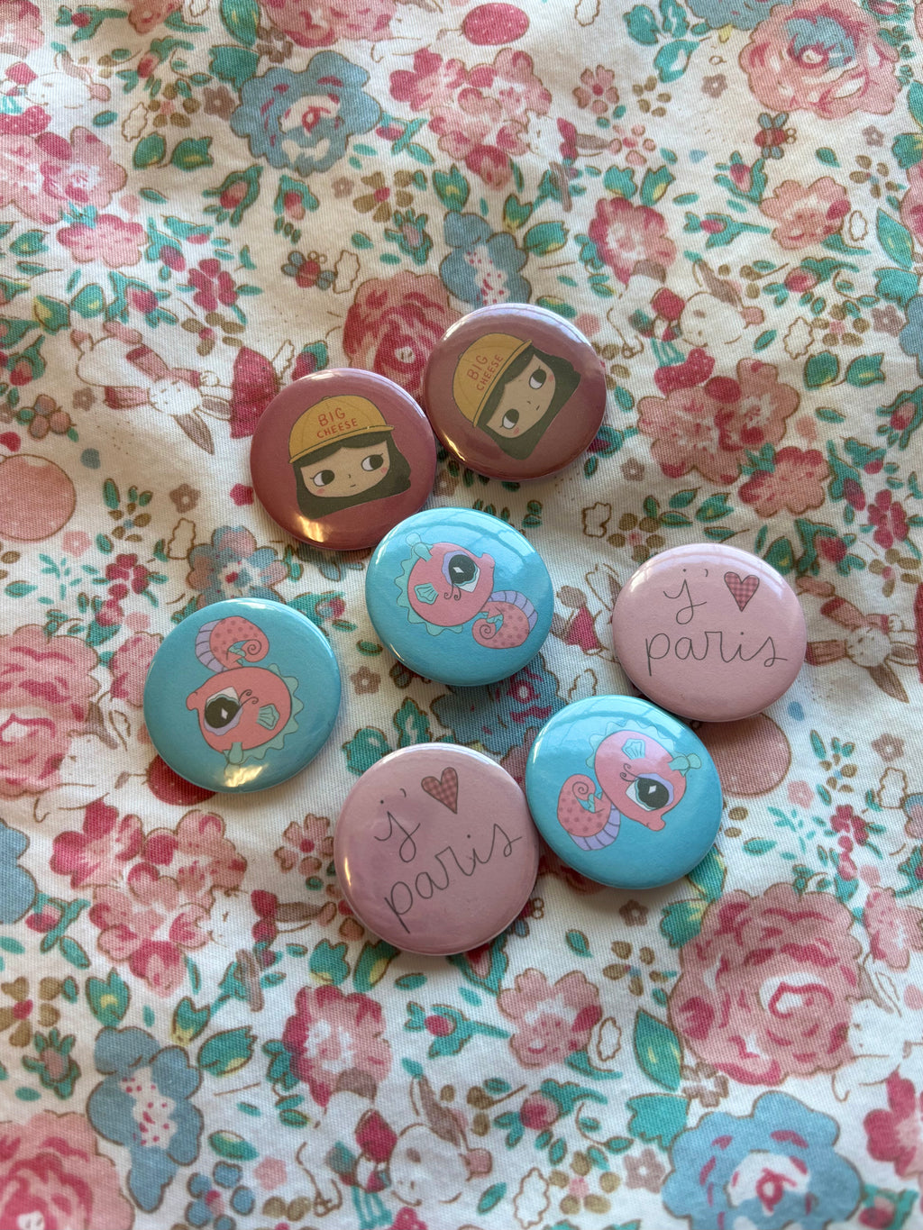Paris Button Pin