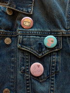 Seahorse Button Pin