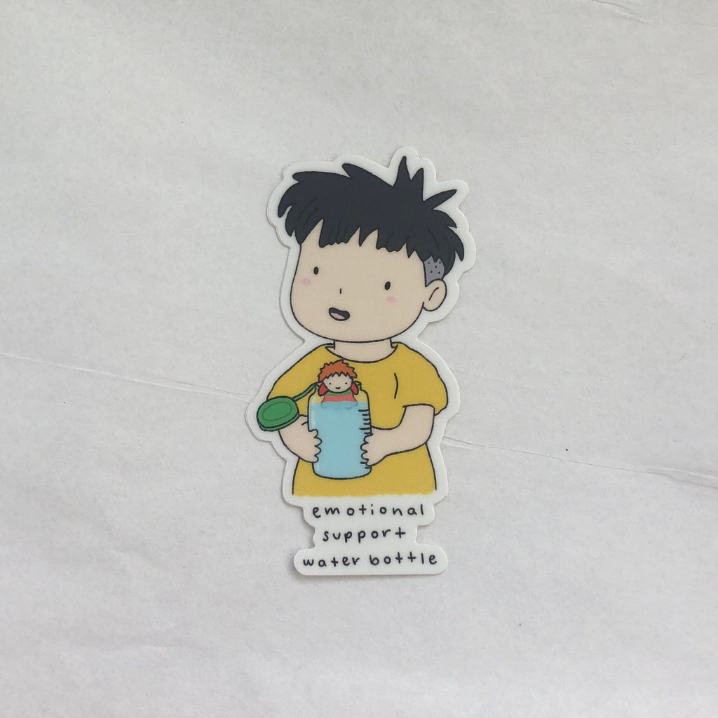 Ponyo Emotional Support Water Bottle Sticker
